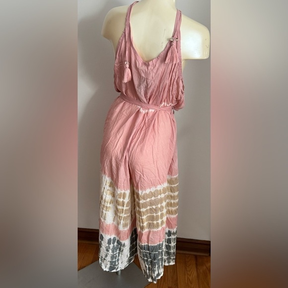 Mele Beach Tank Style Wide Leg Cover Up Shell Tie Dye Romper Brand New With Tags - Picture 5 of 14